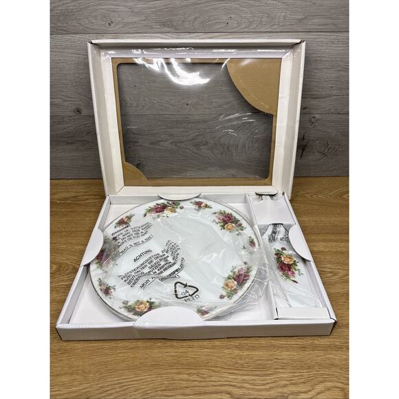 Royal Albert Old Country Roses Porcelain 11” Cake Plate with Server New in Box - Picture 4 of 7